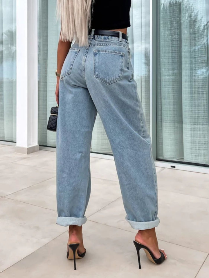 High Waist Wide Leg Jeans