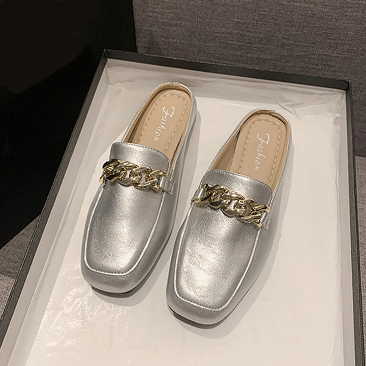 Square Toe Flat Loafers