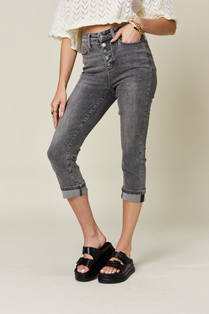 High Waist Capri Jeans | High Waist Capri Pants | Love & Payne