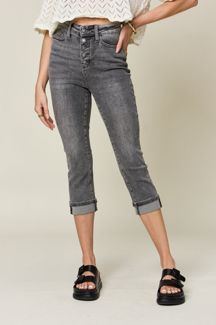 High Waist Capri Jeans | High Waist Capri Pants | Love & Payne