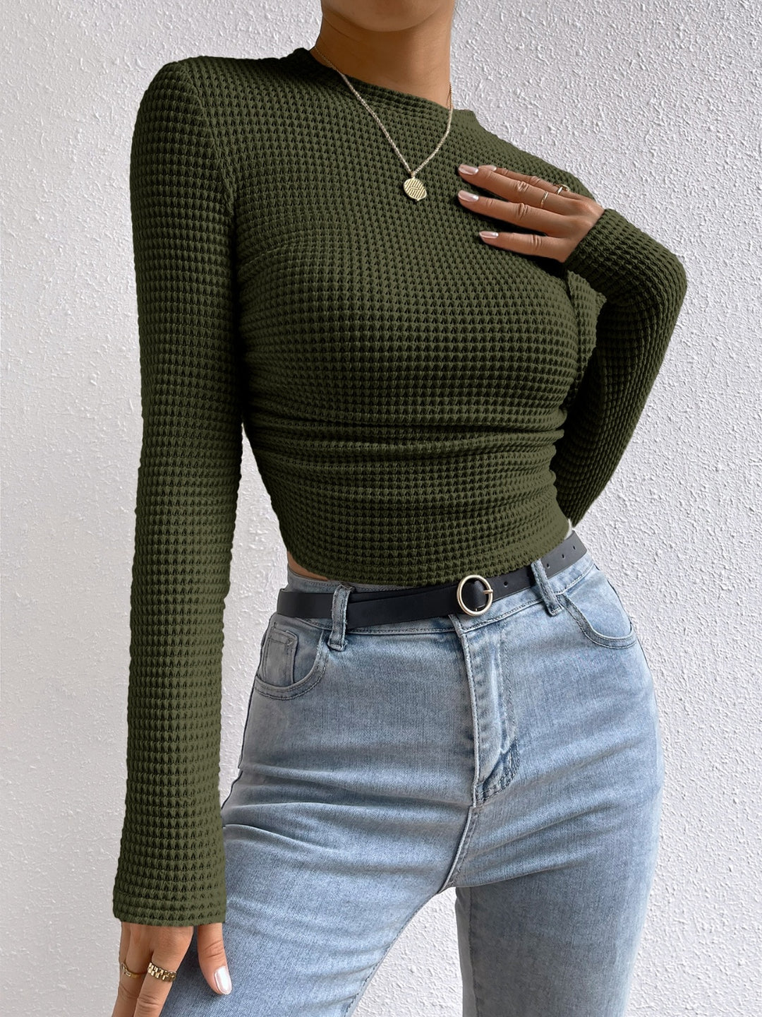 Round Neck Long Sleeve T-Shirt