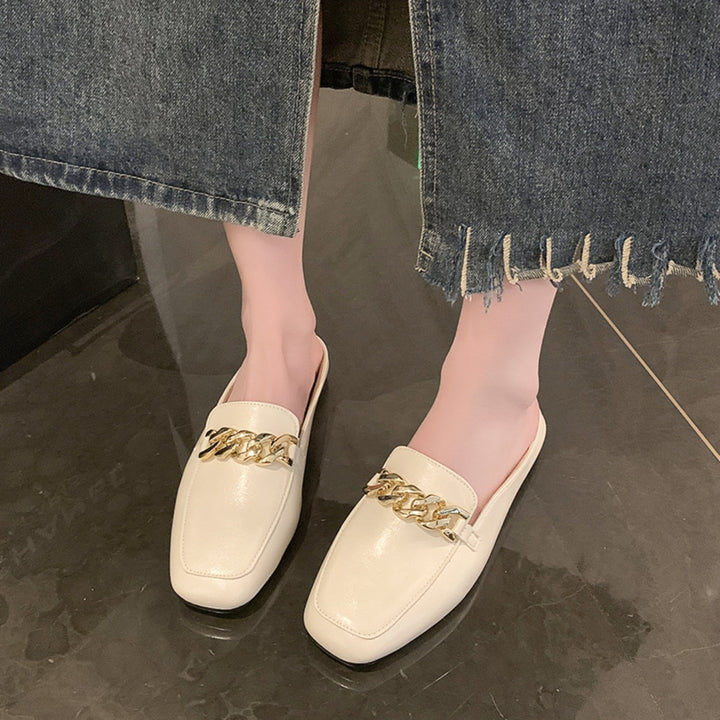 Square Toe Flat Loafers