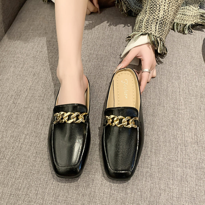 Square Toe Flat Loafers