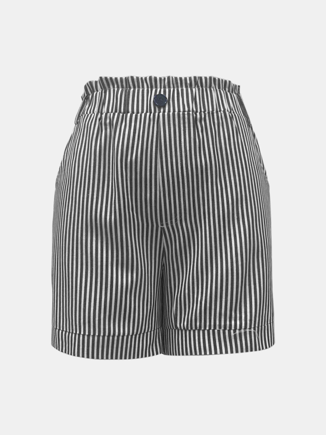 Striped Shorts with Pockets