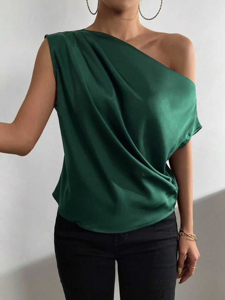 One Shoulder Blouse | Women's Ruched Blouse | Love & Payne