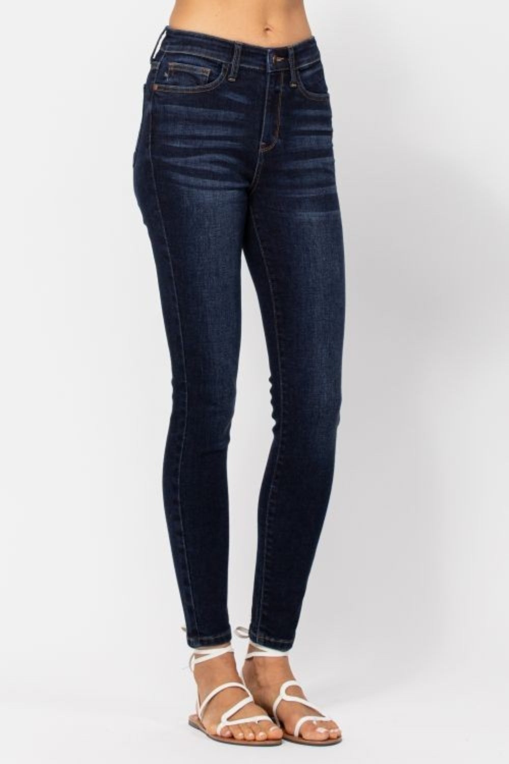 Judy Blue High Waist Hand Sand Skinny Jeans