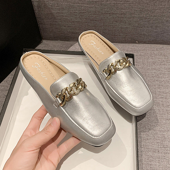 Square Toe Flat Loafers