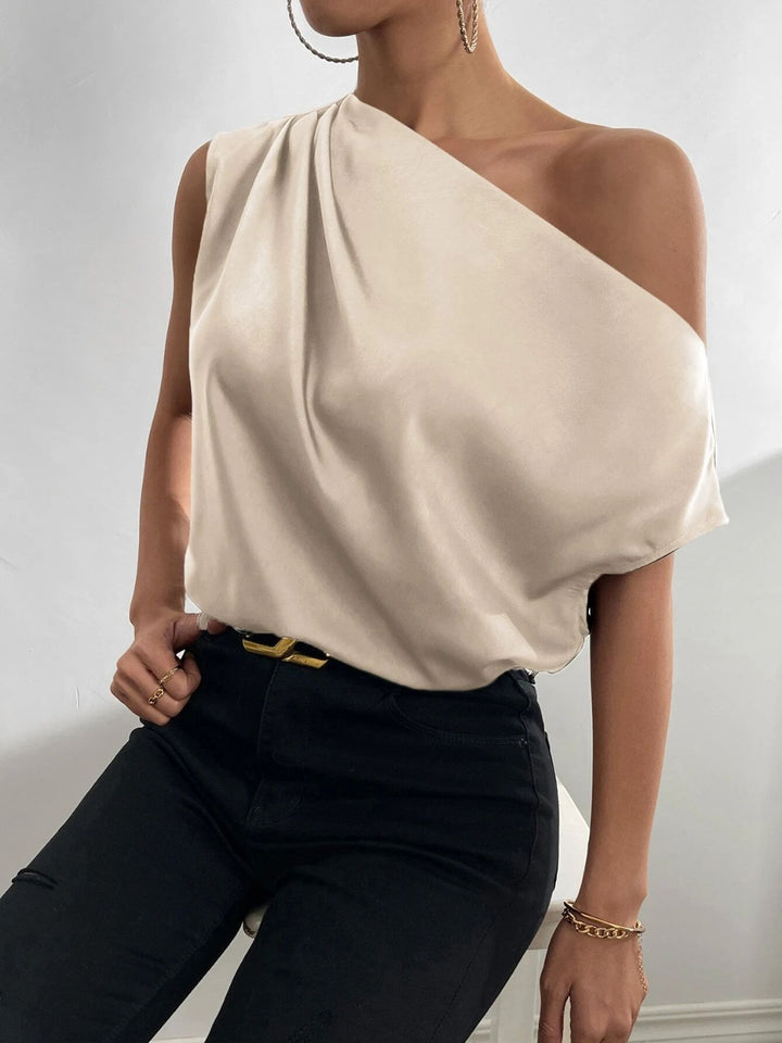 One Shoulder Blouse | Women's Ruched Blouse | Love & Payne