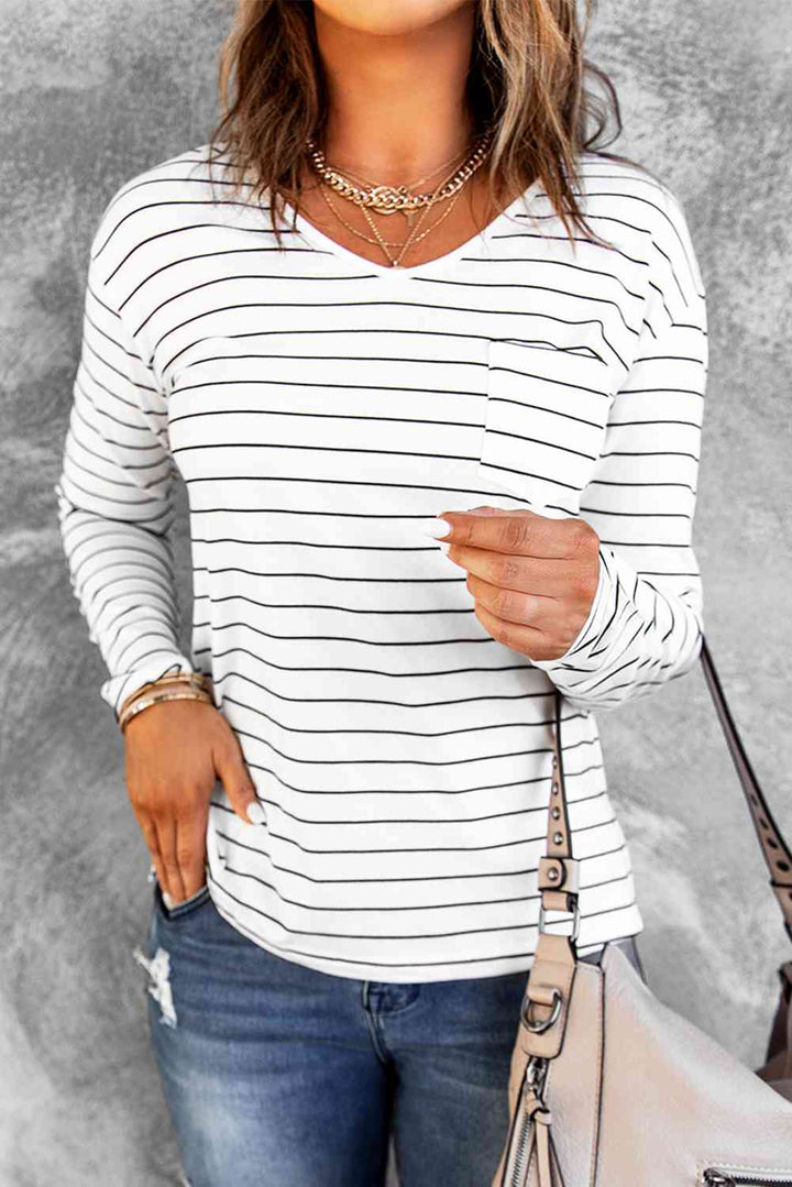 Striped Long Sleeve Top