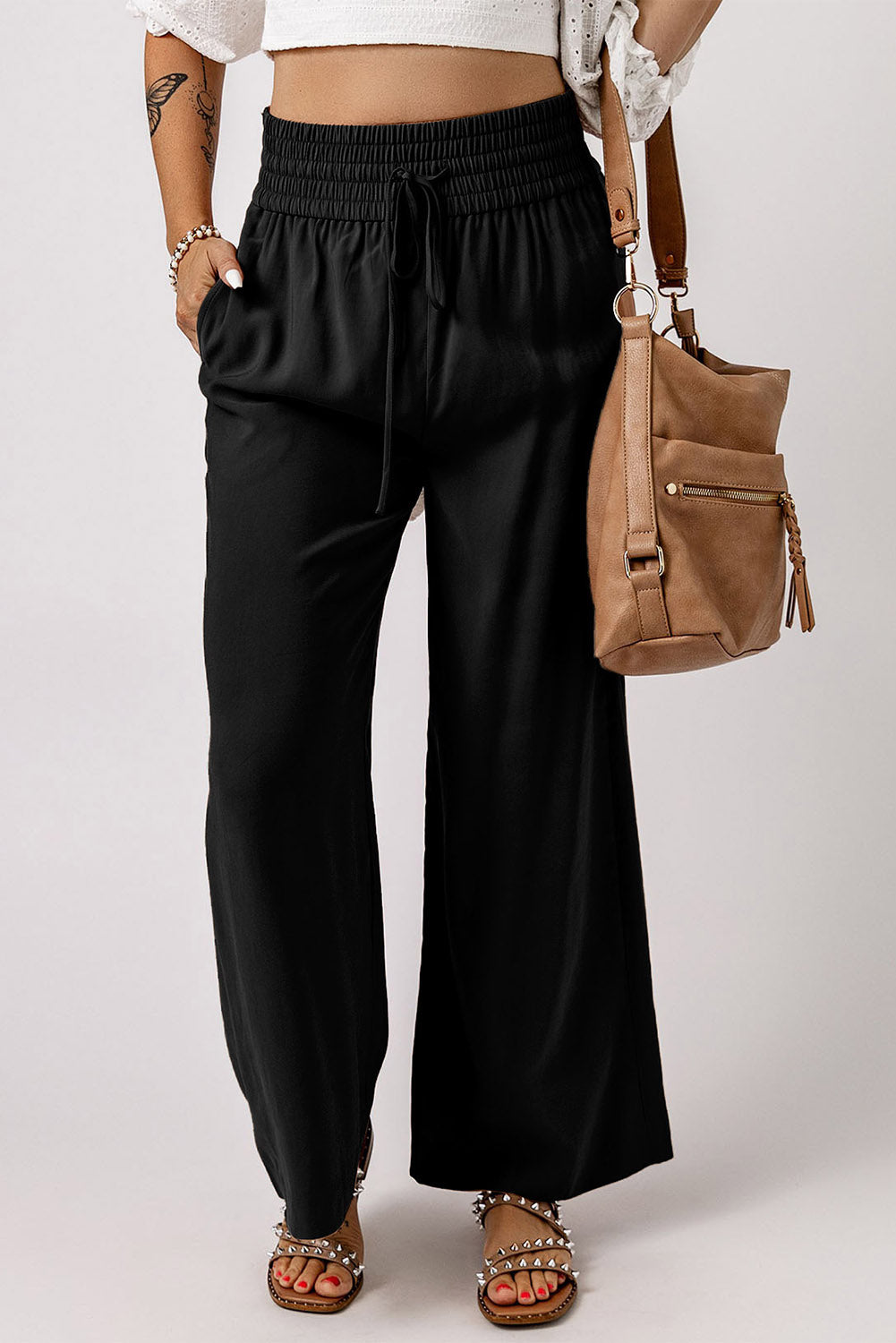 Smocked Wide Leg Pants | Women's Wide Leg Pants | Love & Payne