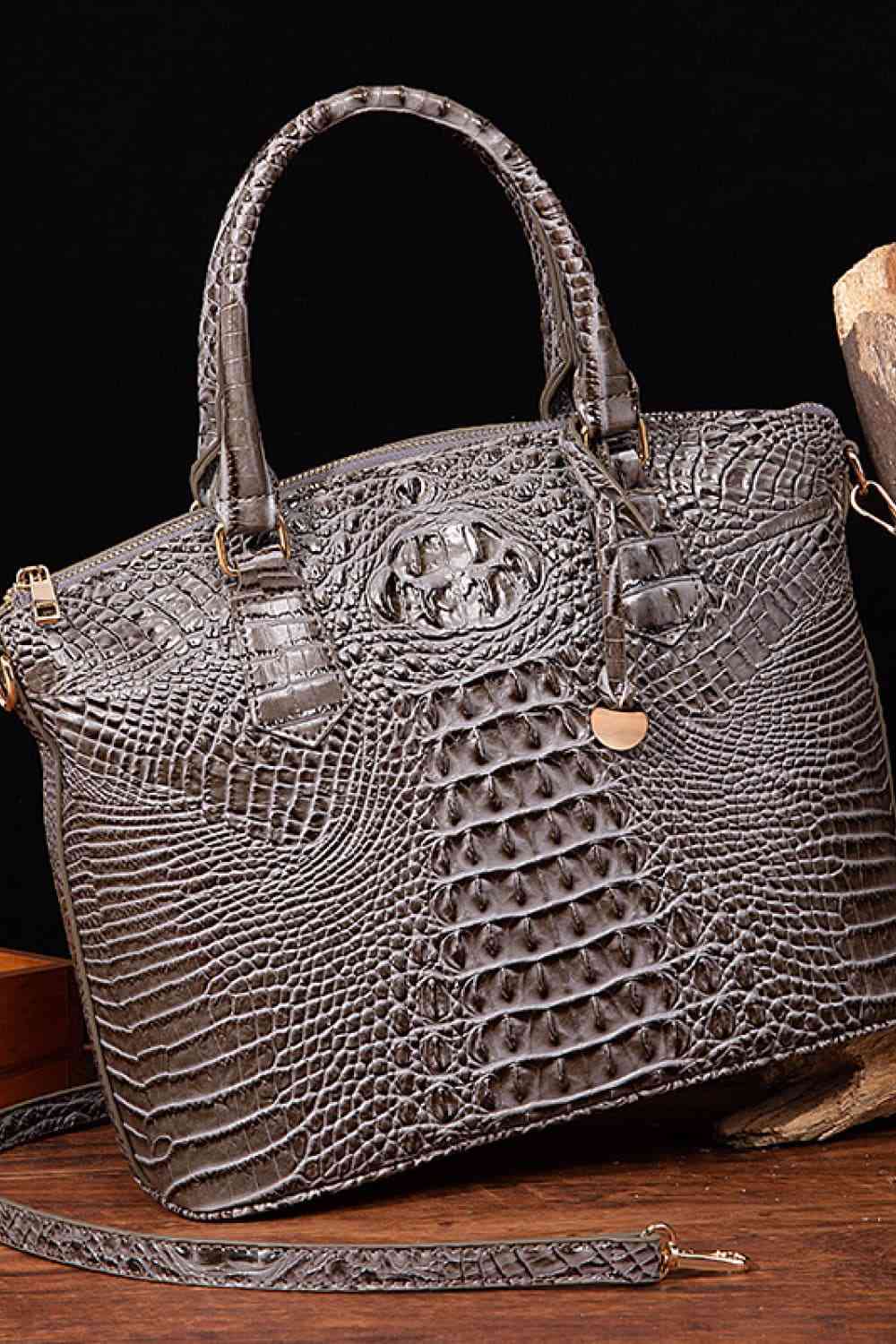 Crocodile Leather Handbag