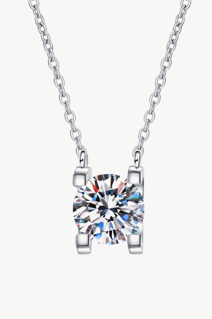 Moissanite Pendant Necklace | Moissanite Chain Necklace | Love & Payne