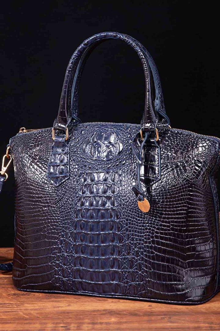 Crocodile Bag Leather Handbag