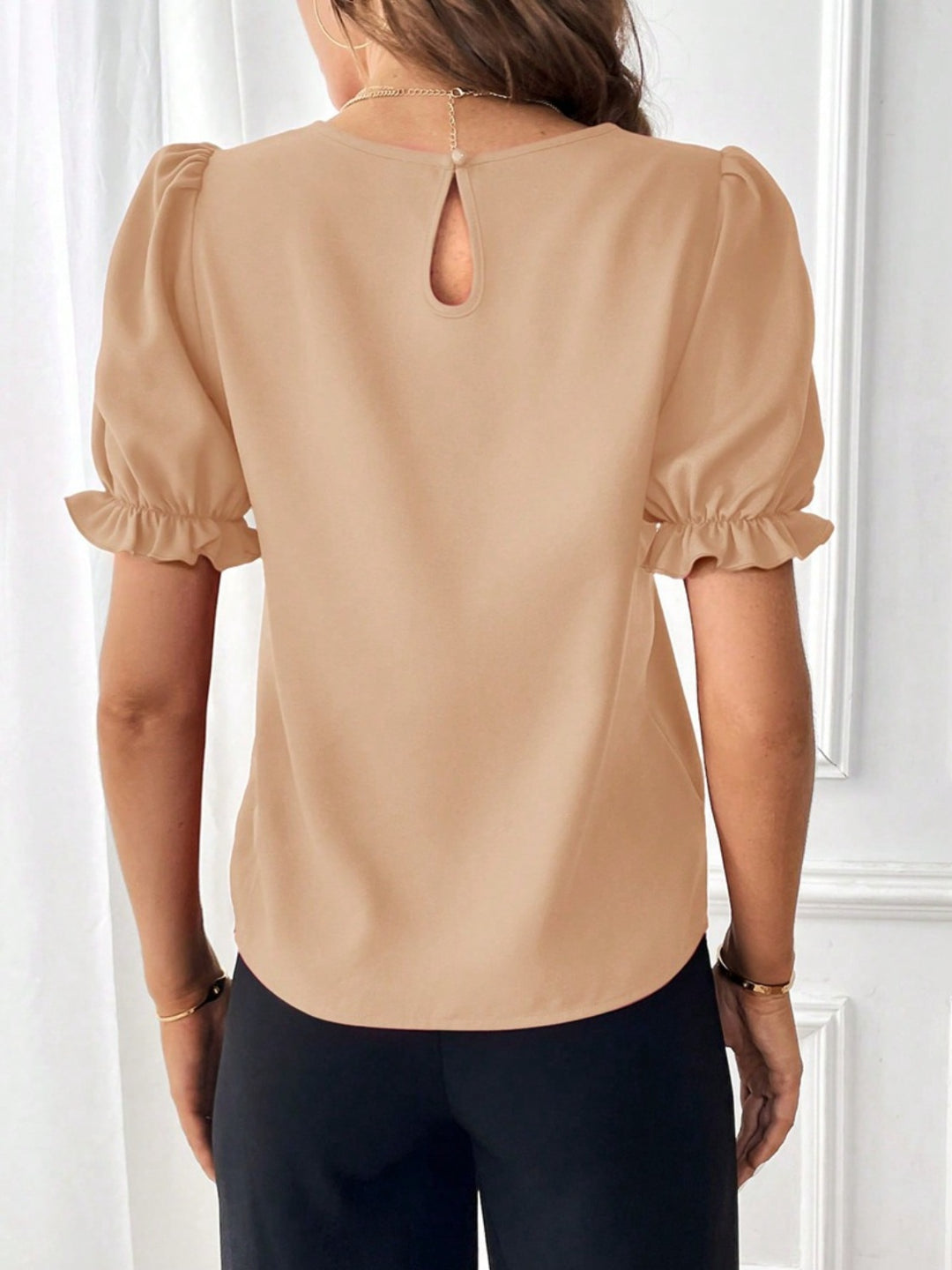 Flounce Sleeve Blouse | Flounce Sleeve Top | Love & Payne