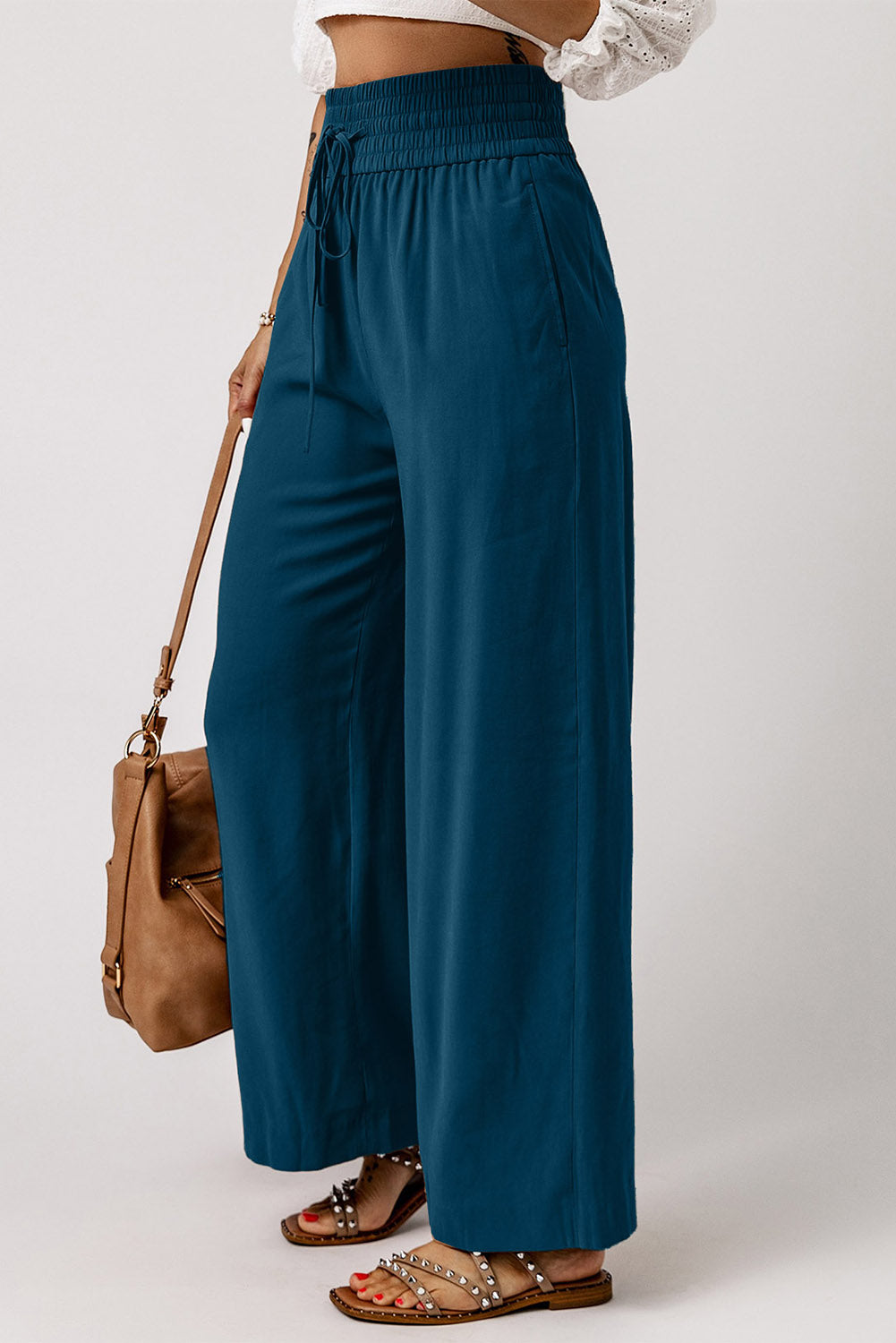 Smocked Wide Leg Pants | Women's Wide Leg Pants | Love & Payne