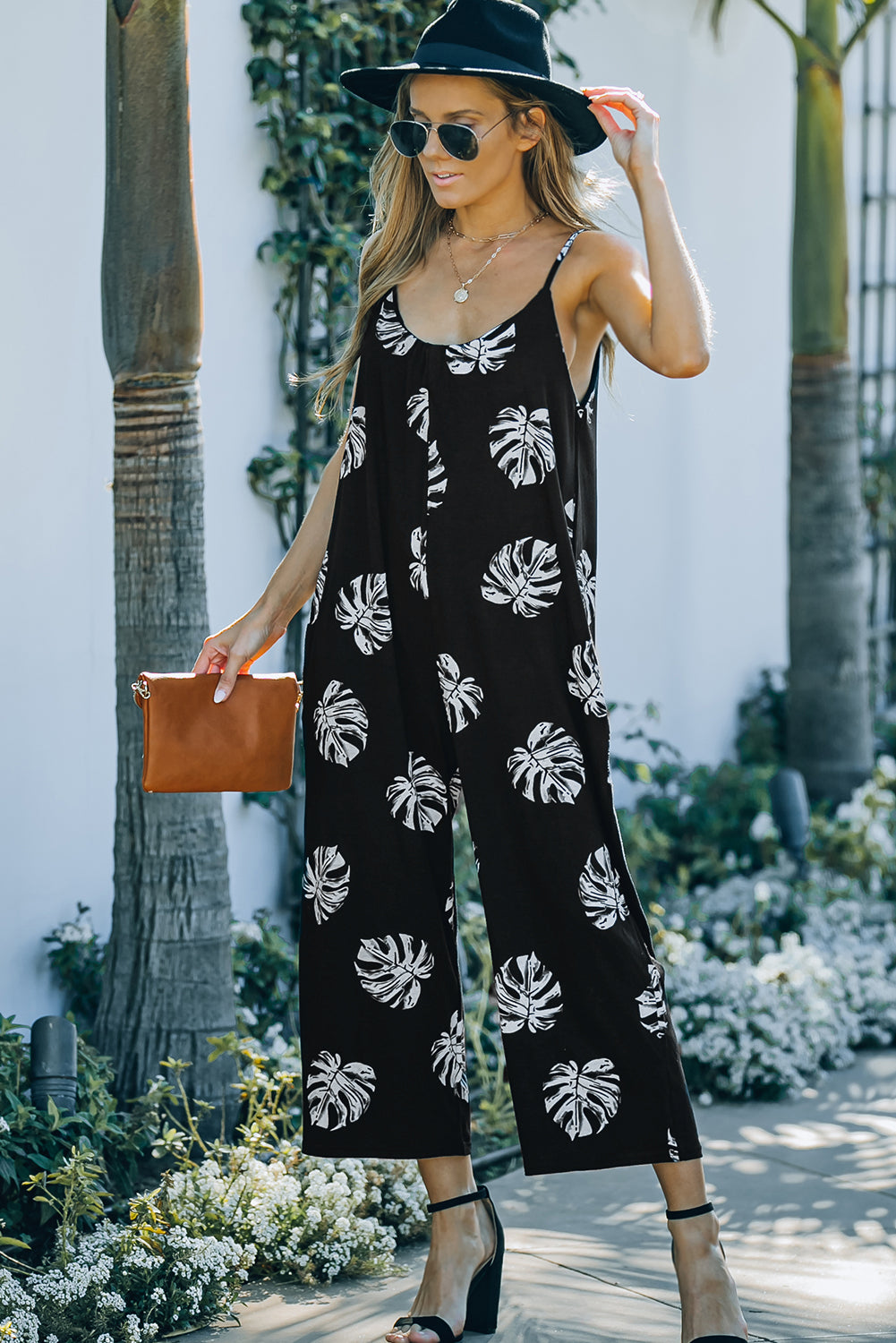 Floral Print Jumpsuit | Women's Cropped Jumpsuit | Love & Payne