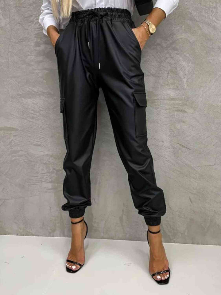 High Waist Dress Cargo Joggers Pants