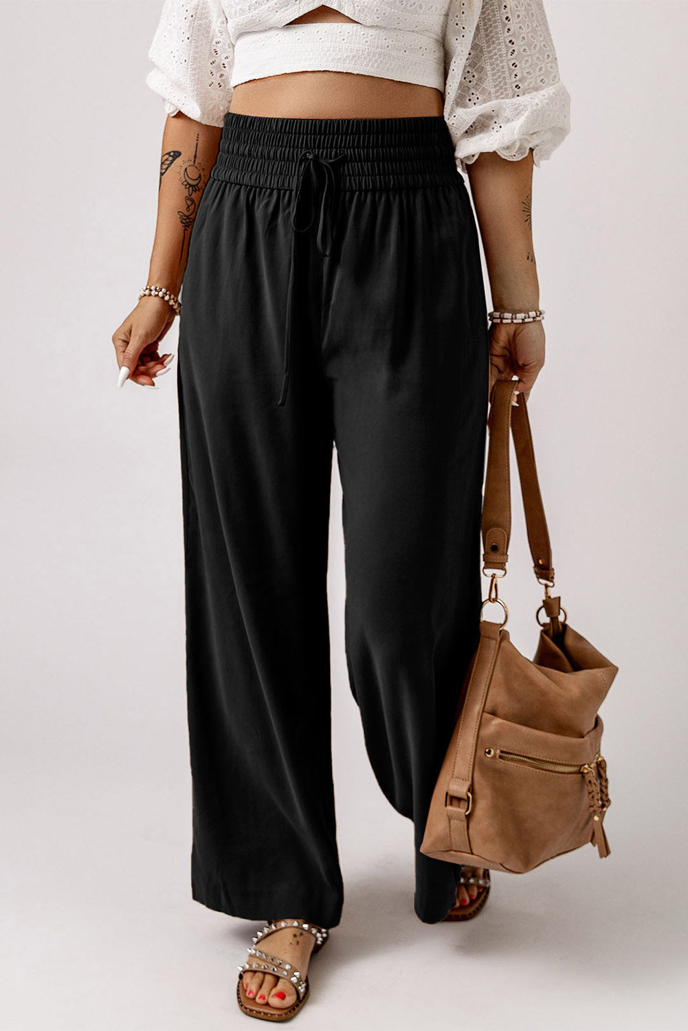 Smocked Wide Leg Pants | Women's Wide Leg Pants | Love & Payne