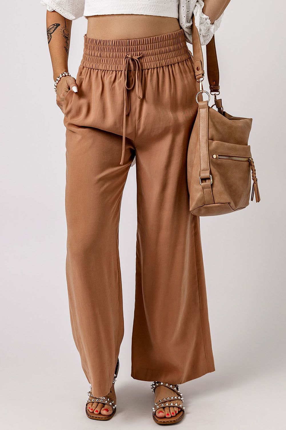 Smocked Wide Leg Pants | Women's Wide Leg Pants | Love & Payne