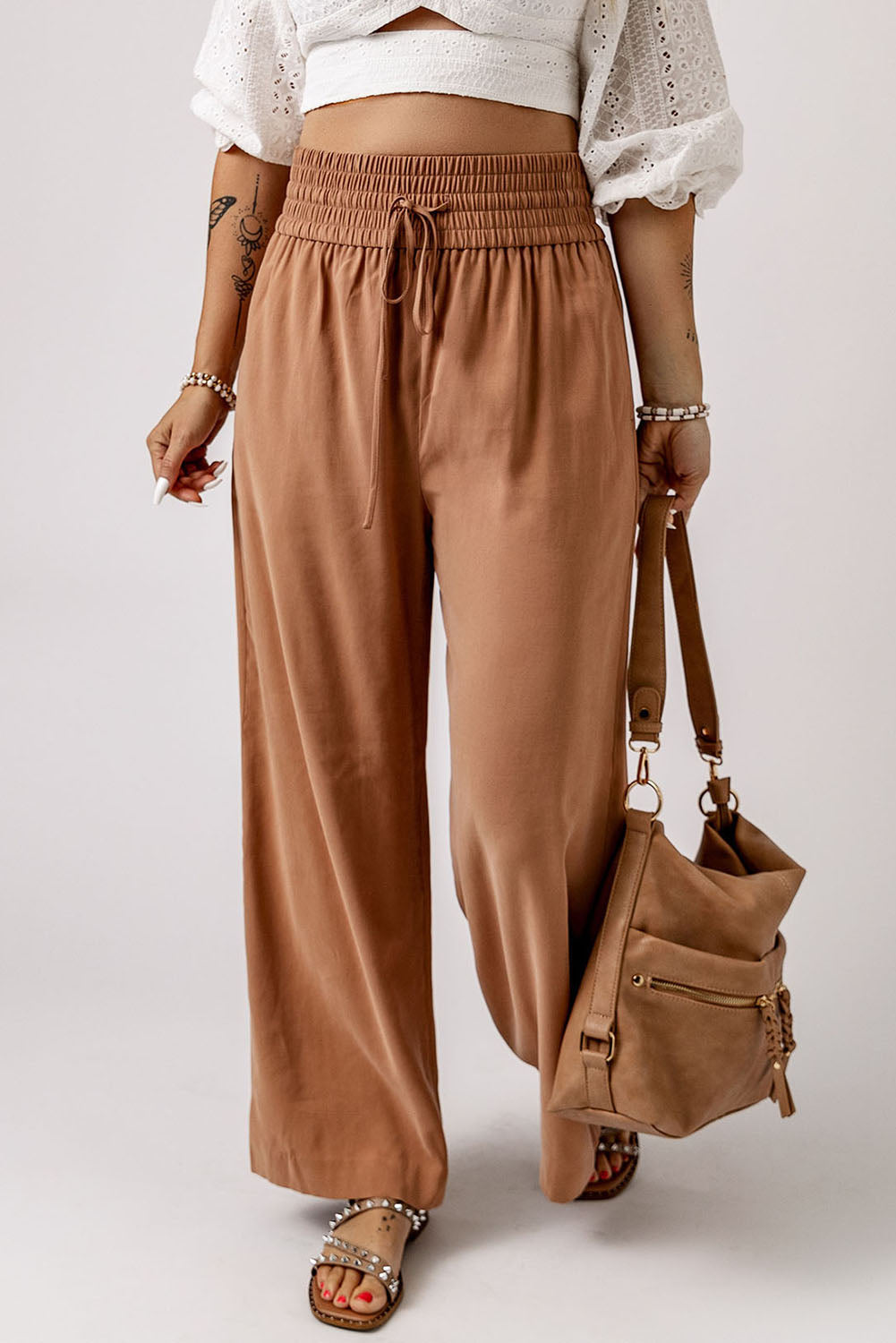 Smocked Wide Leg Pants | Women's Wide Leg Pants | Love & Payne