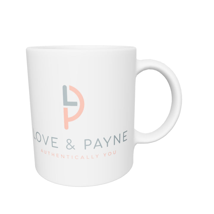 White glossy mug