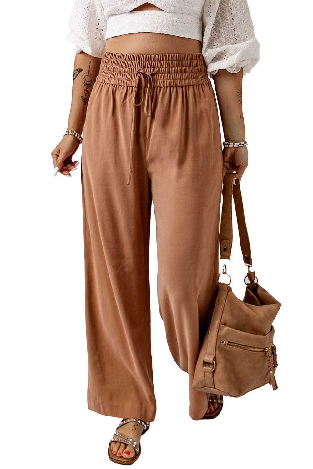 Smocked Wide Leg Pants | Women's Wide Leg Pants | Love & Payne