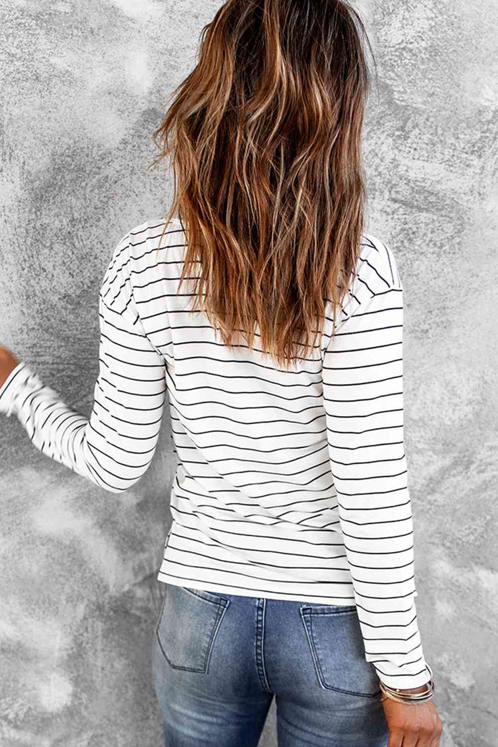 Striped Long Sleeve Top