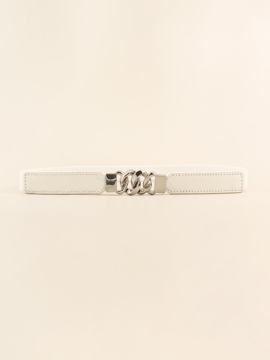 Zinc Alloy Buckle Elastic PU Belt