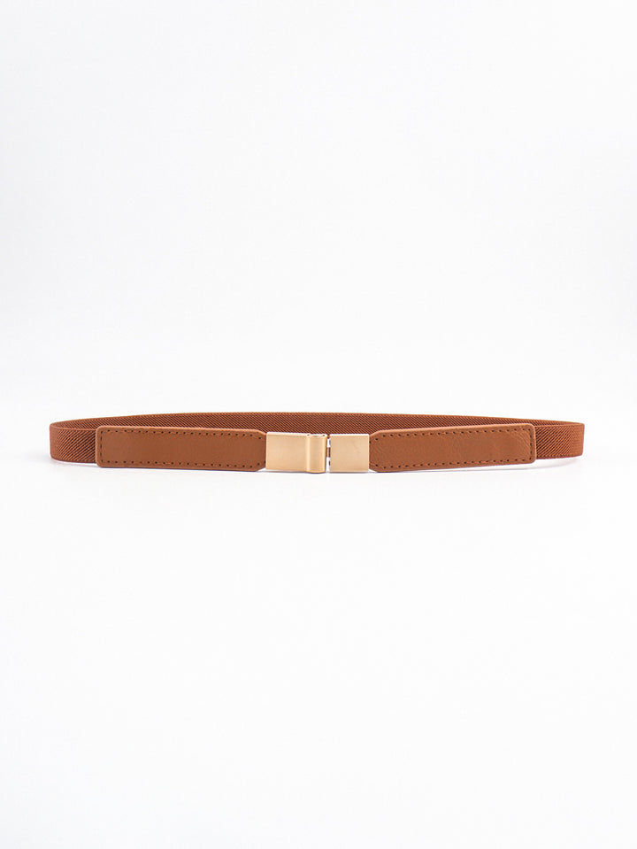 PU Elastic Skinny Belt