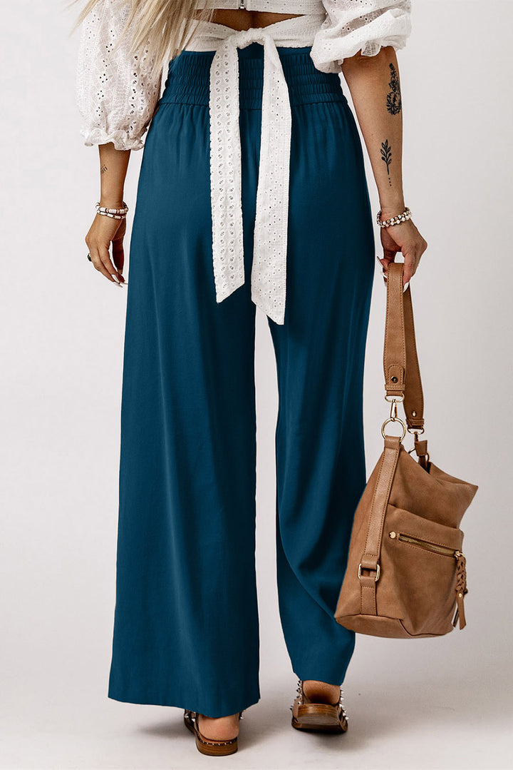 Smocked Wide Leg Pants | Women's Wide Leg Pants | Love & Payne