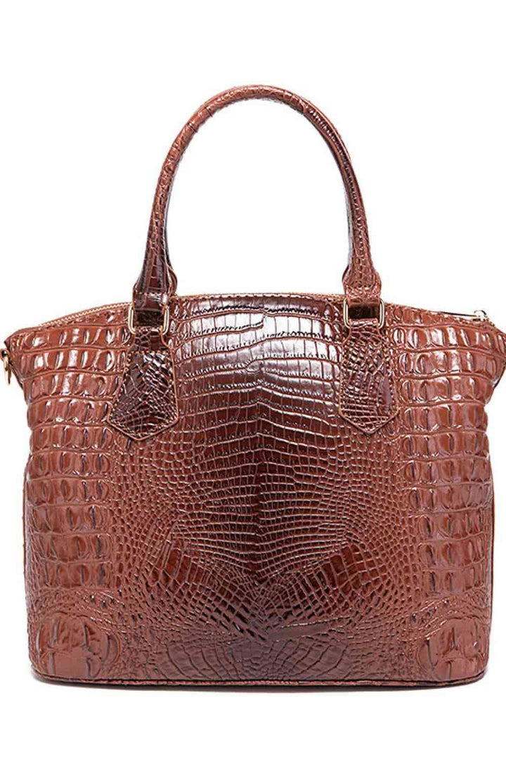 Crocodile Bag Leather Handbag