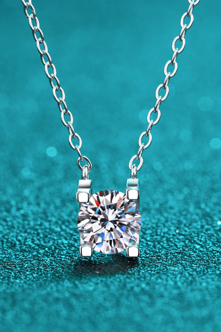 Moissanite Pendant Necklace | Moissanite Chain Necklace | Love & Payne