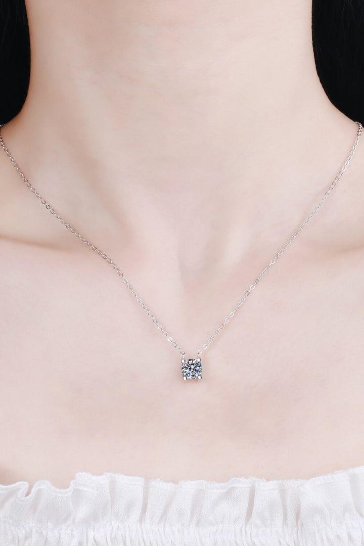 Moissanite Pendant Necklace | Moissanite Chain Necklace | Love & Payne