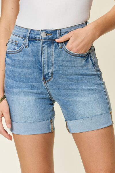 Judy Blue Tummy Control High Waist Denim Shorts