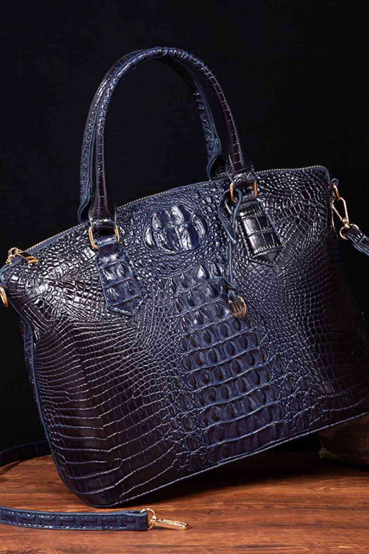 Crocodile Bag Leather Handbag