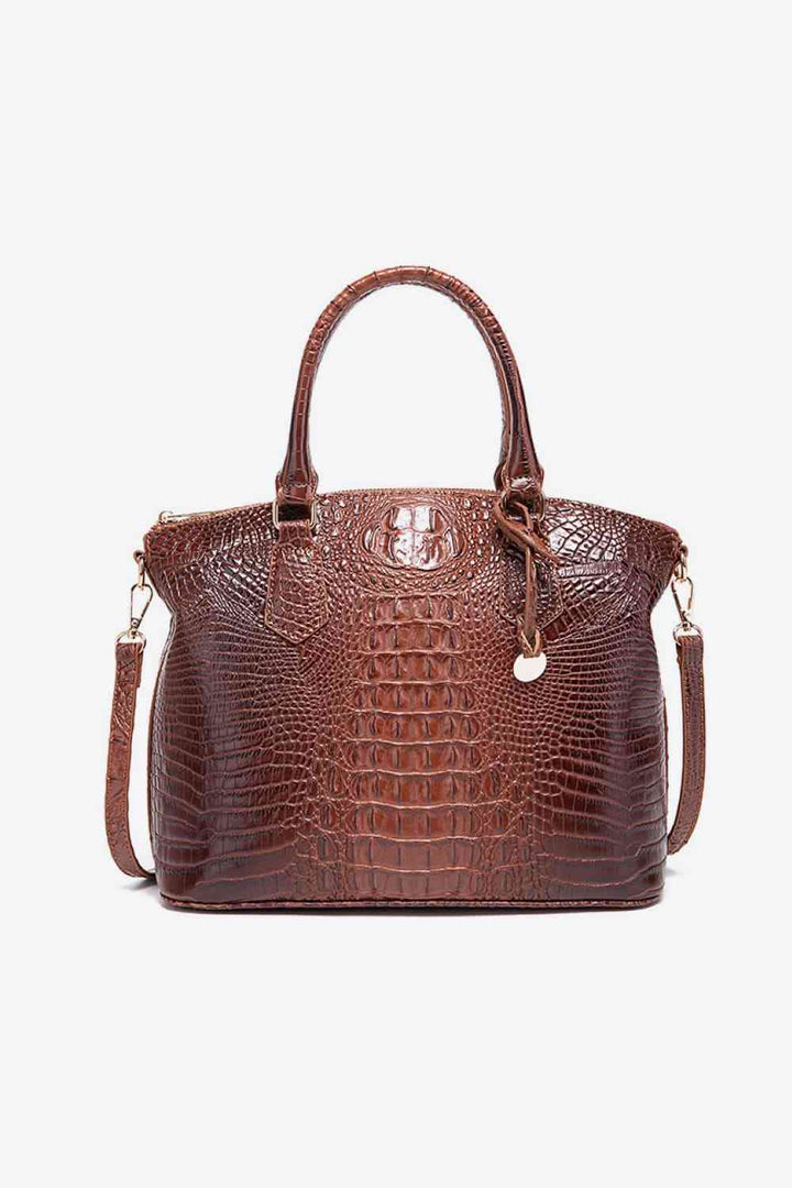 Crocodile Bag Leather Handbag