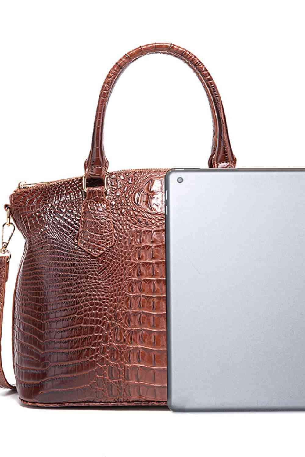 Crocodile Bag Leather Handbag