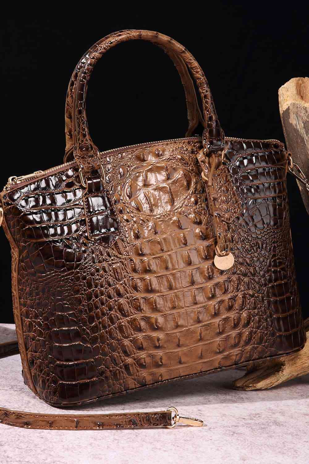 Crocodile Leather Handbag