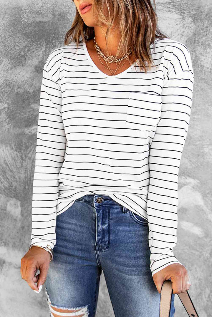 Striped Long Sleeve Top