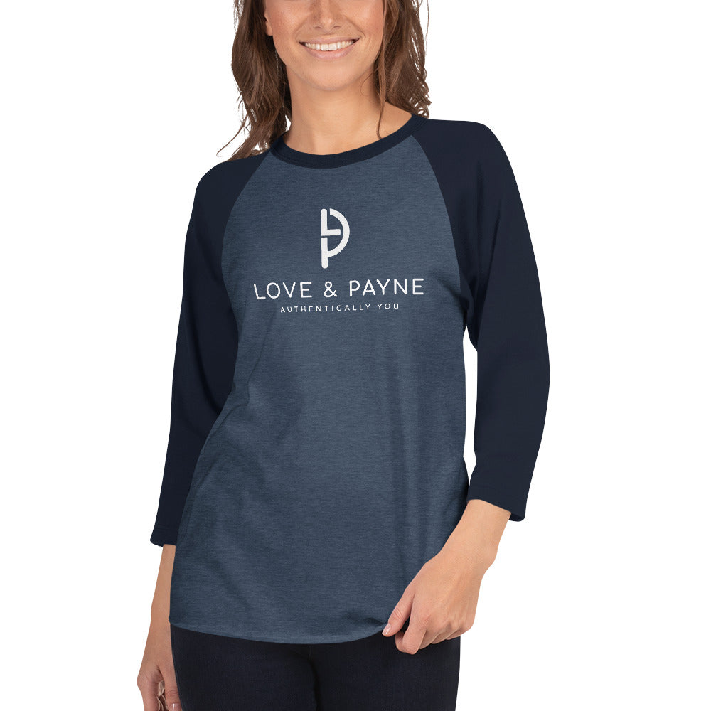 LOVE & PAYNE 3/4 sleeve raglan shirt