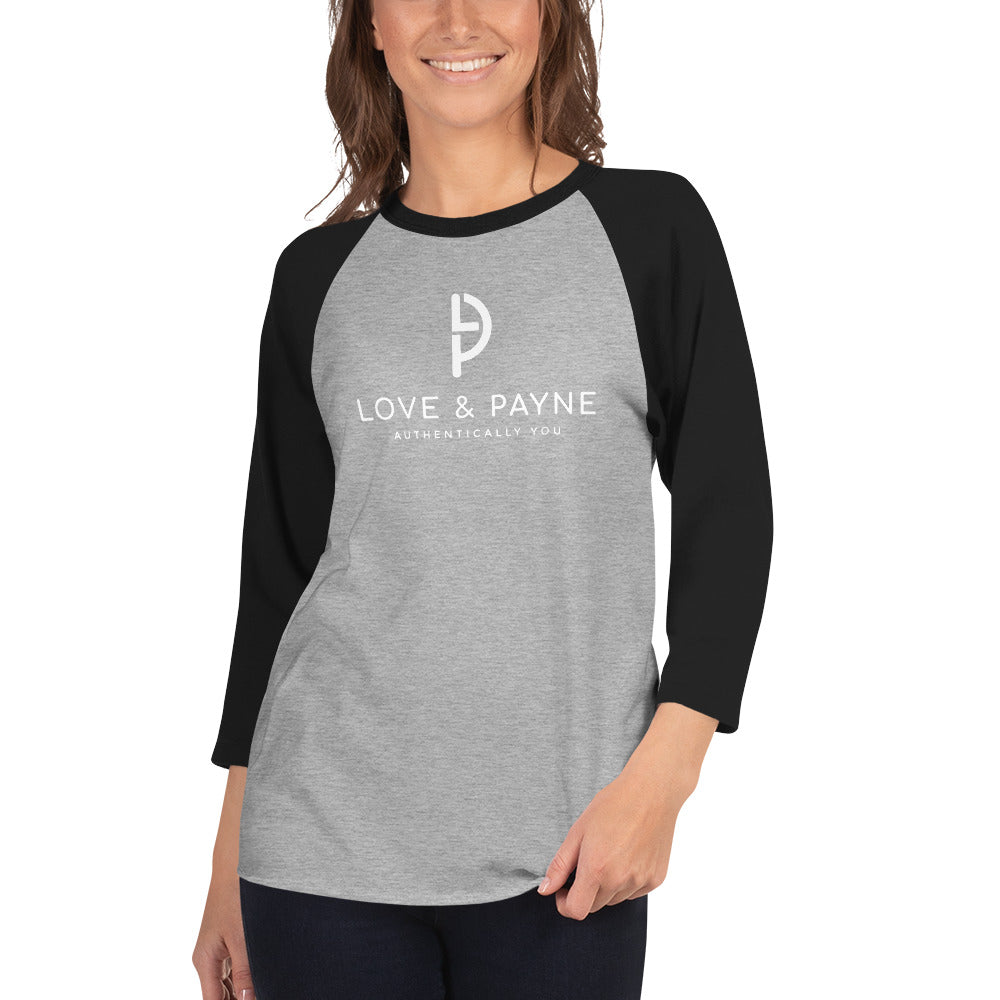 LOVE & PAYNE 3/4 sleeve raglan shirt