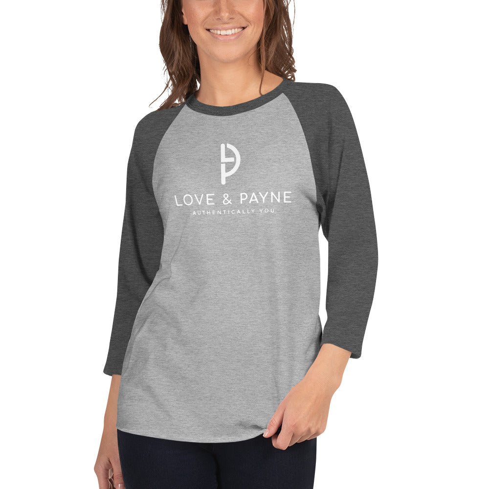 LOVE & PAYNE 3/4 sleeve raglan shirt