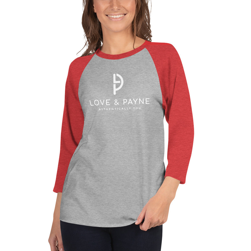 LOVE & PAYNE 3/4 sleeve raglan shirt