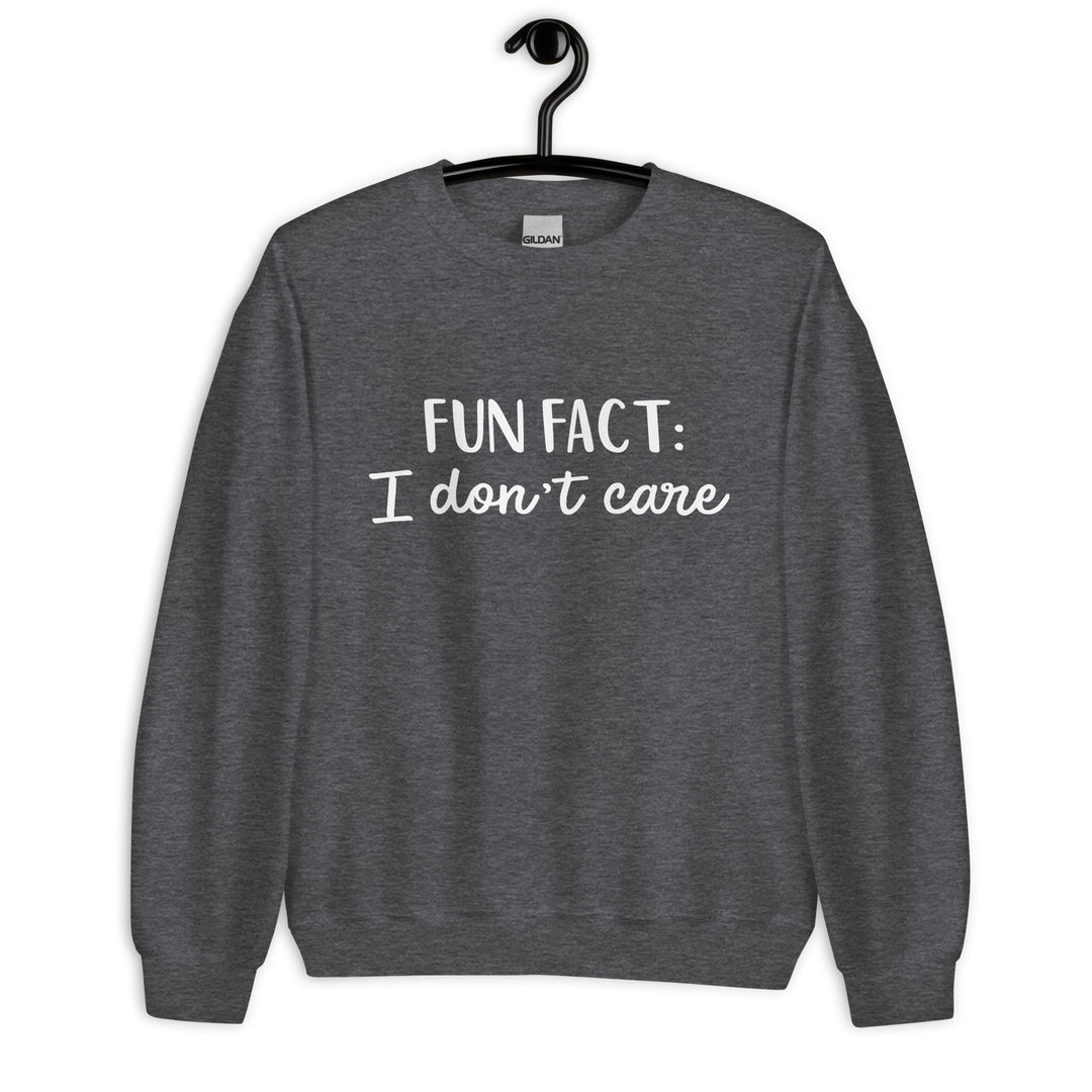 Fun Fact I don't Care Unisex Sweatshirt