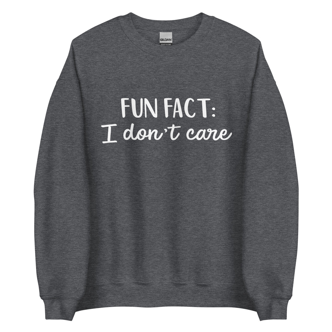 Fun Fact I don't Care Unisex Sweatshirt