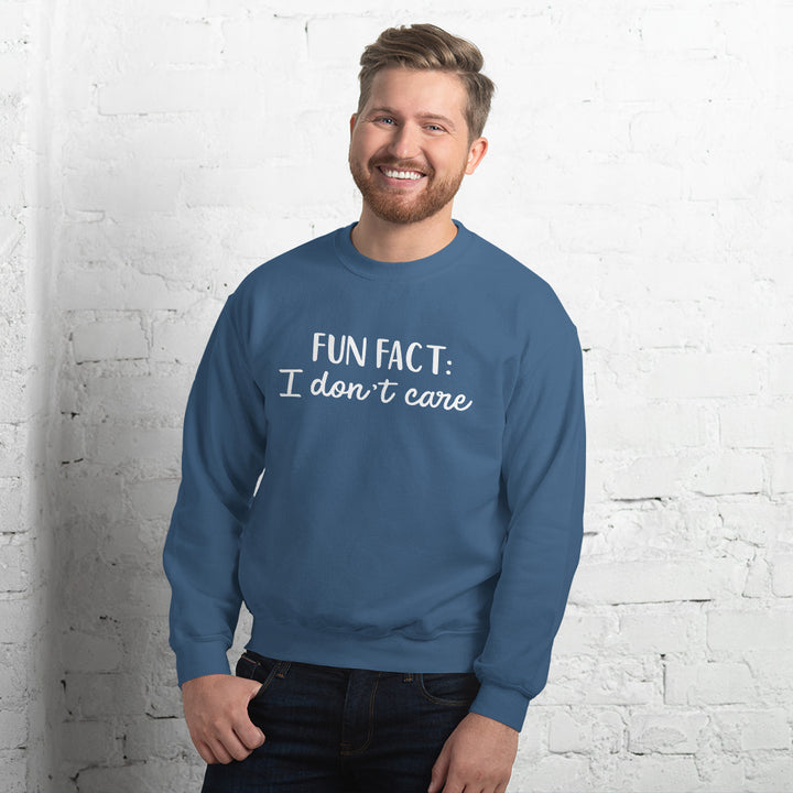 Fun Fact I don't Care Unisex Sweatshirt