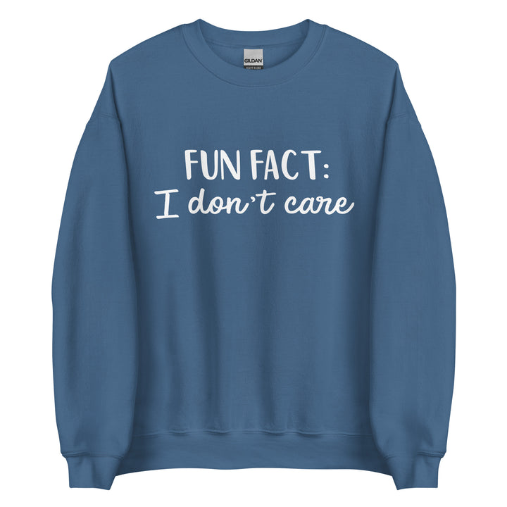 Fun Fact I don't Care Unisex Sweatshirt