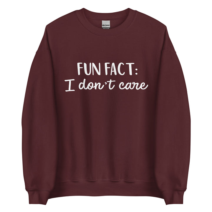 Fun Fact I don't Care Unisex Sweatshirt