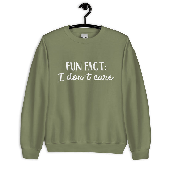 Fun Fact I don't Care Unisex Sweatshirt